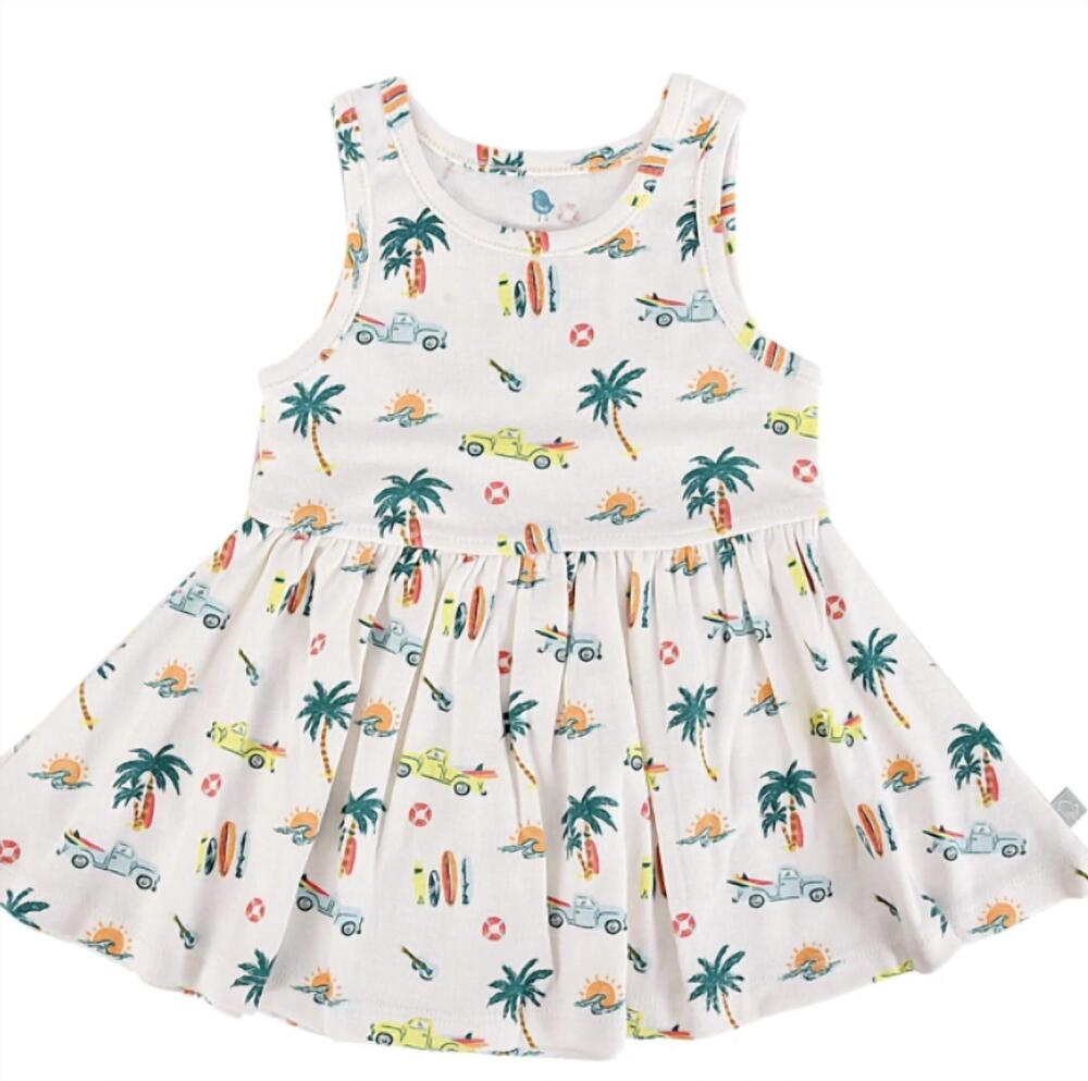 NEW FINN & EMMA girl's tank twirl dress in beach vibes